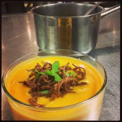 A picture of Thai Curry Butternut Squash Soup.
