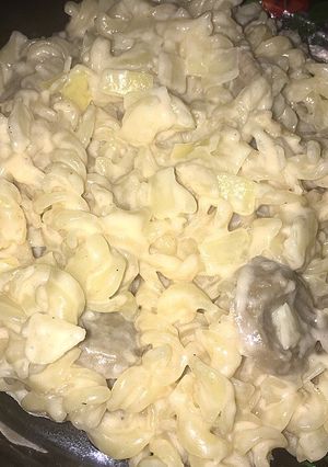 Foto resep Fusilli carbonara mudah simple