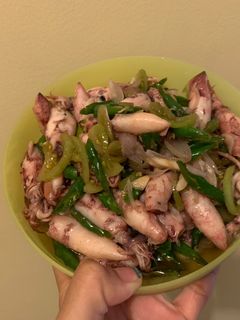 Foto resep Cumi Asin Cabai Hijau