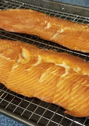 A picture of Salt-Cured and Smoked Lake Trout.