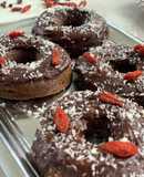 Donuts de chocolate y calabaza