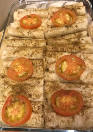 صورة لوصفة منتو بعجينة المطبق 🌙 😋😋
