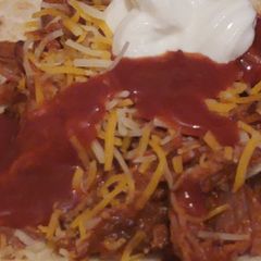 A picture of Pulled beef tacos.