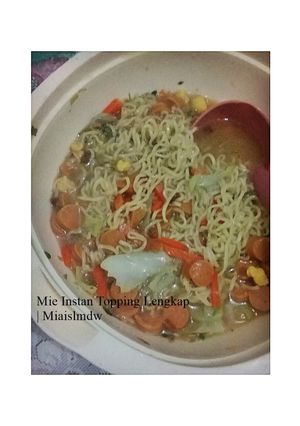 Foto resep Mie Instan Topping Lengkap