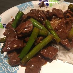 A picture of Asian Beef and Asparagus.