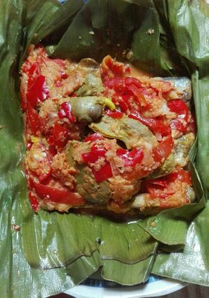 Foto resep pepes ikan pindang feat ati ampela