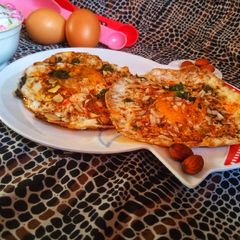 A picture of Almond fried Egg,🍳.