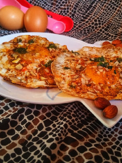 A picture of Almond fried Egg,🍳.