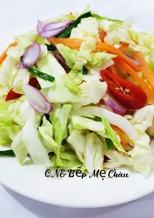 Hình của món Dưa bắp cải ăn liền.