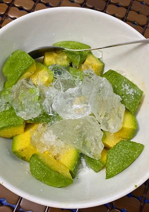 Hình của món Bơ dầm đá đường.