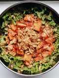 Tofu Salad with Tomato Sauce for Lunch