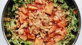 Hình ảnh món Salad đậu hũ sốt cà chua cho bữa trưa