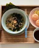 Cà pháo tỏi ớt và Ochazuke rong biển cơm gạo lứt ăn kiểu Nhật |Eat clean kiểu người Nhật