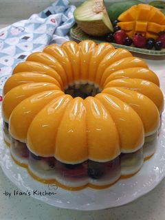 Foto resep 517. Puding Buah Kaca