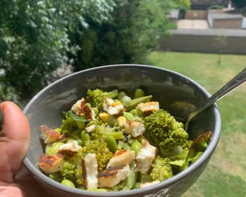 Fast Cooking Methods Broccoli halloumi salad Restaurant Style