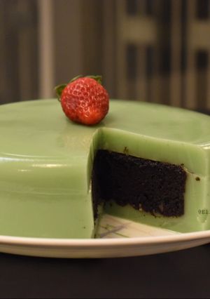 Foto resep Pudding Brownies Oreo