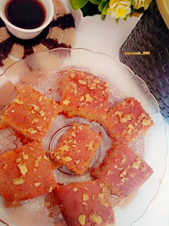 صورة لوصفة بسبوسة التمر ☕😋