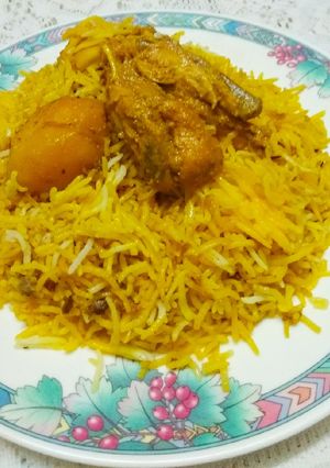 A picture of Chicken Biryani.