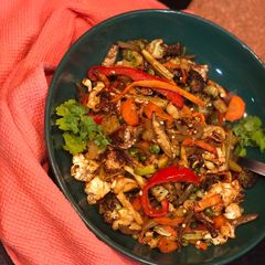A picture of Air fried marinated-vegetables.
