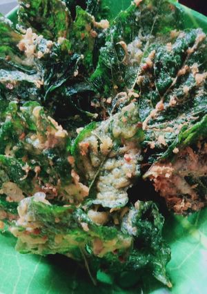 Foto resep Peyek daun bayam