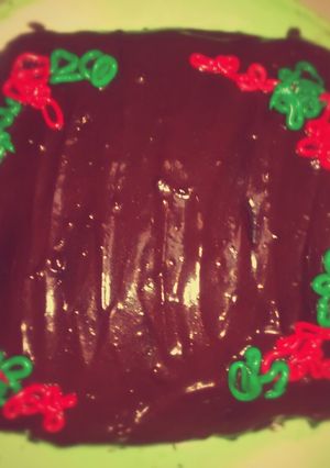 A picture of Chocolate Cake with Chocolate Icing.