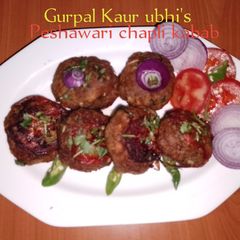 A picture of Peshawari chapli kabab.