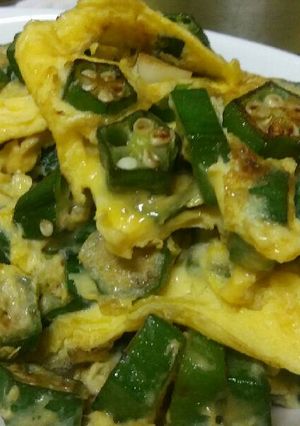 Foto resep Okra Tumis Telur