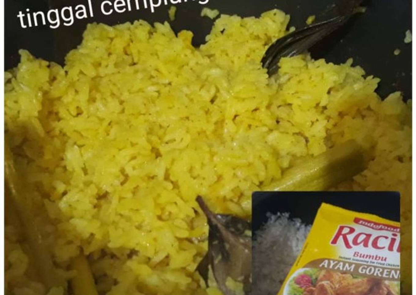 40.Nasi Kuning Gurih dan Praktis dengan Bumbu Racik