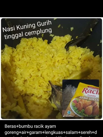 Cara Sederhana Membikin Resep  40.Nasi Kuning Gurih dan Praktis dengan Bumbu Racik yang Bikin Ngiler, Bisa Manjain Lidah