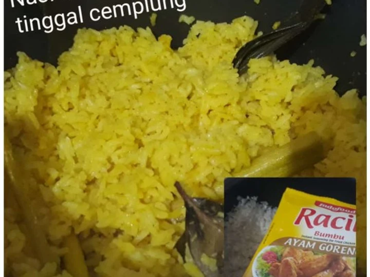 Cara Gampang Menyiapkan Resep  40.Nasi Kuning Gurih dan Praktis dengan Bumbu Racik yang Bisa Manjain Lidah, Bikin Ketagihan