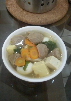 Foto resep Sup Baso Tahu Telur Puyuh#BikinRamadhanBerkesan
