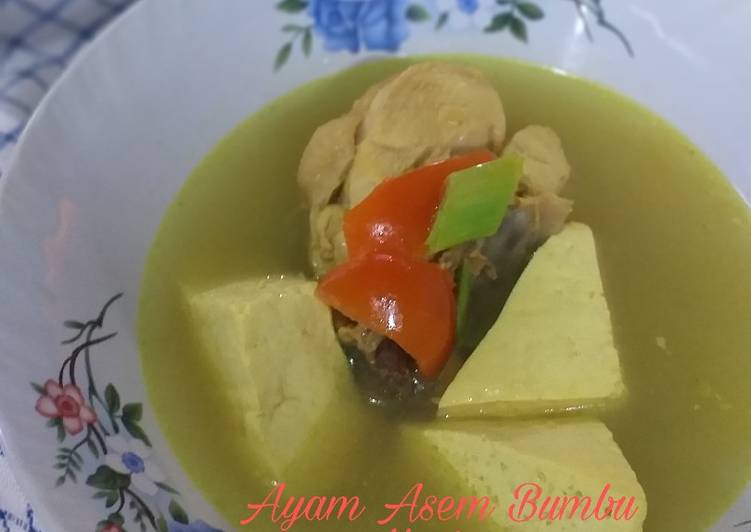 Ayam Asem Bumbu Kuning