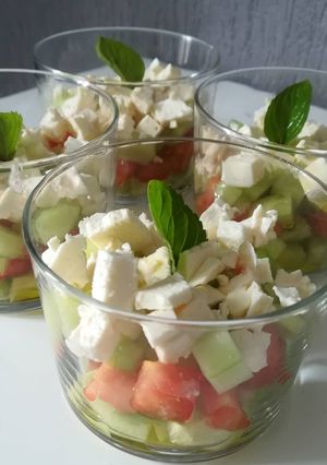 Une photo de Salade en verrine 😍
