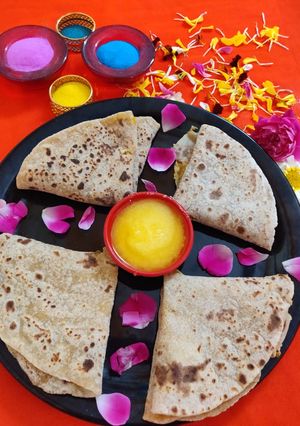 A picture of Puran poli.