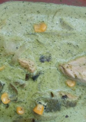 Una foto de Fajitas de pollo en salsa de poblano