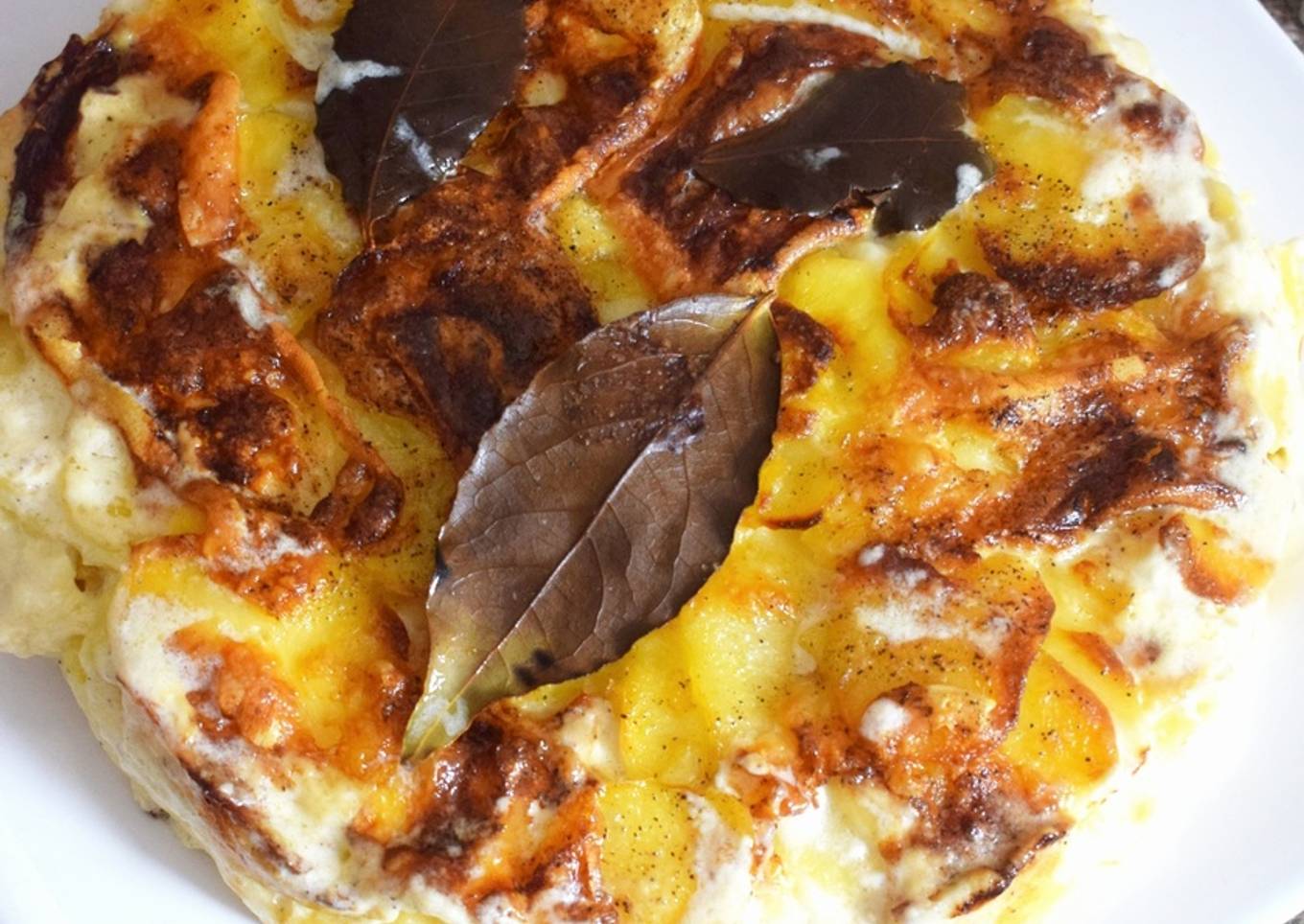 Gâteau de pommes de terre façon tartiflette