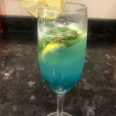A picture of Blue lagoon Mocktail.