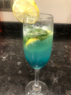 A picture of Blue lagoon Mocktail.