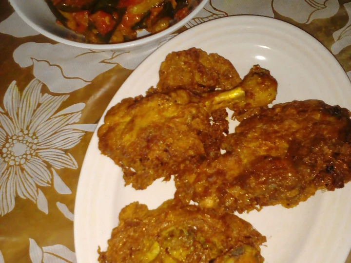 Cara Gampang Menyiapkan Resep Ayam goreng lapis telur yang Uenak Anti Ribet, Lezat Sekali