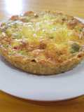Tarta o quiche con corteza de papa
