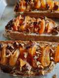 Dried Apricot Walnut Toast