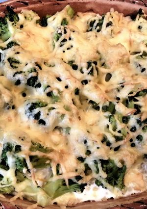 Rakott brokkoli bulgurral recept fotója