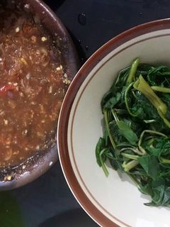 Foto resep Plecing kangkung pedas asam manis segar