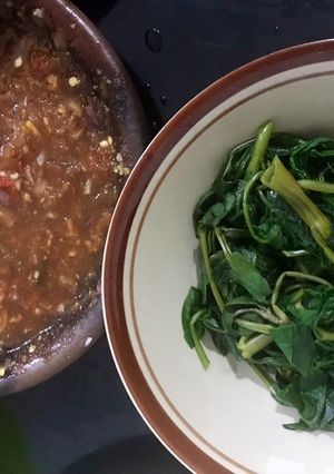 Foto resep Plecing kangkung pedas asam manis segar
