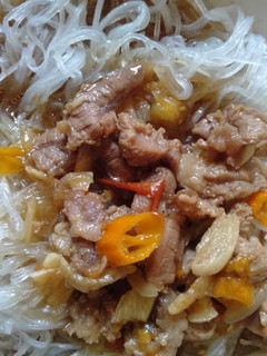 Foto resep Soun siram daging domba masak kuah kecap