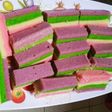 Rainbow/unicorn steamed cake