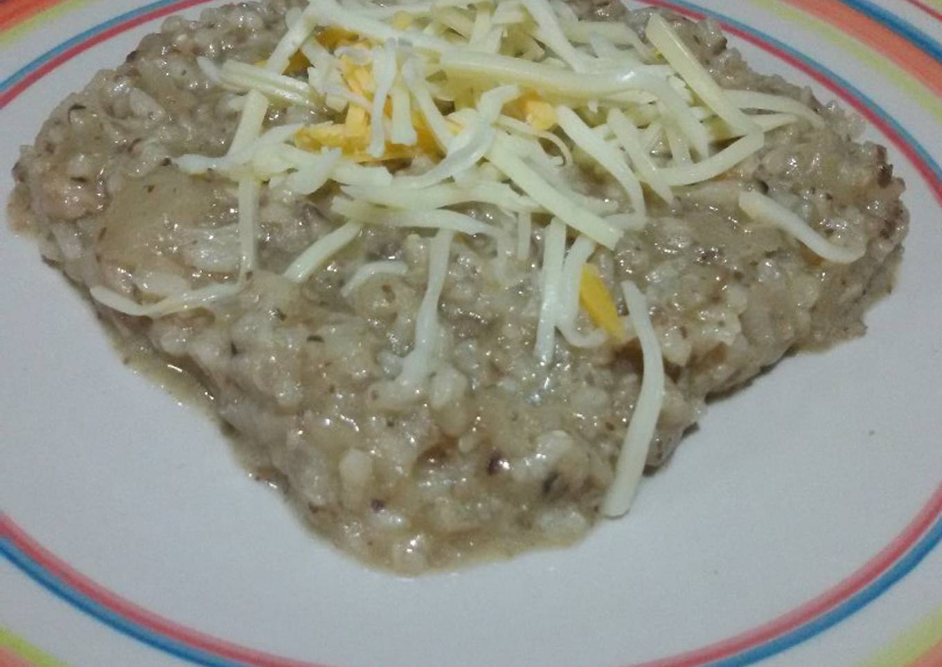 Risotto de champiñones con thermomix