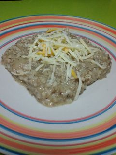 Una foto de Risotto de champiñones con thermomix