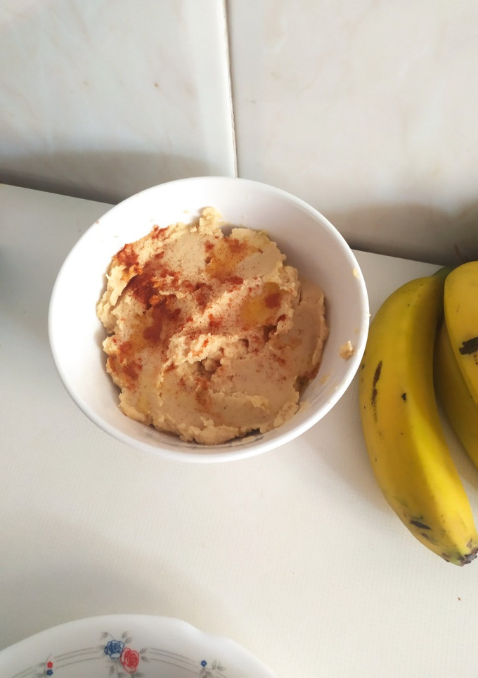 Una foto de Hummus de garbanzos