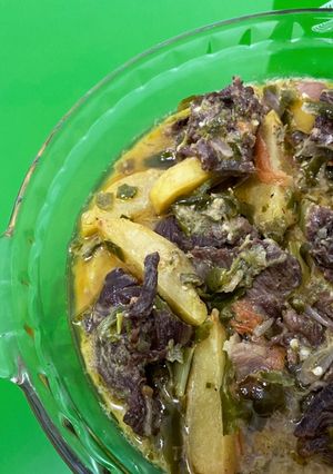 Foto resep Dendeng santan cabe hijau